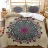 Bohemian Mandala Duvet Cover Set Twin Queen King Full SizeBlue Boho Chic Microfiber Bedding Set For Boys Girls Kids And Teens
