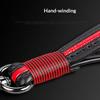 Luxury Lanyard Car Keychain Male And Female Leather Zinc Alloy Buckle Key Ring Pendant Motorcycle Keychain Gift