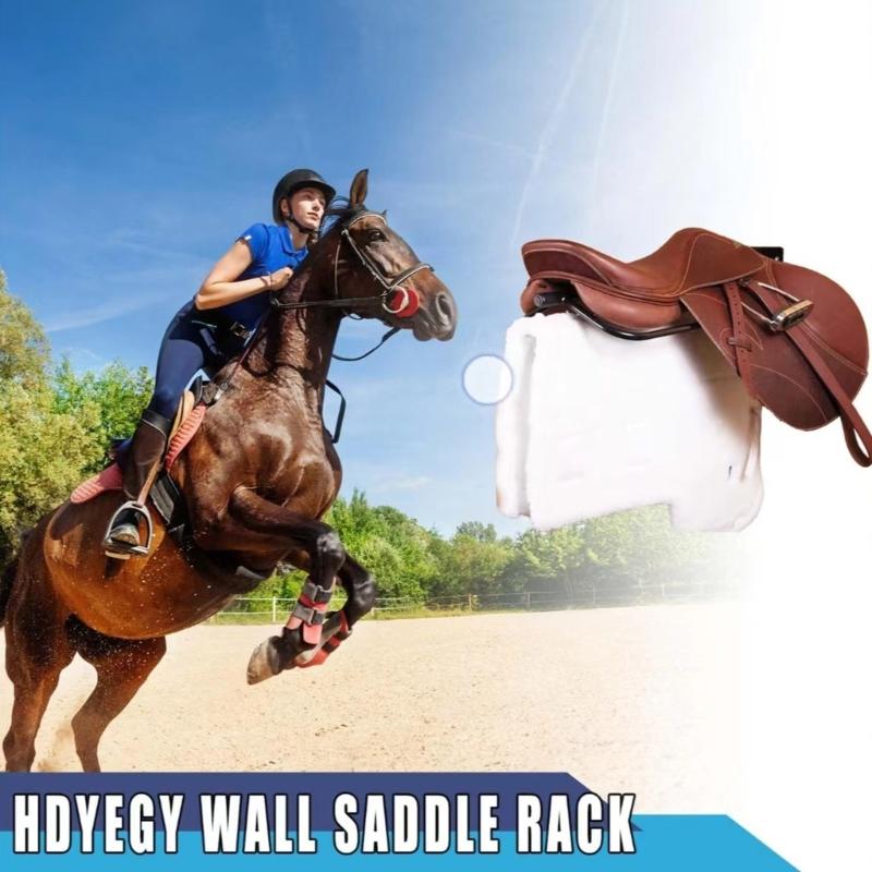 Metal Saddling Hanger Organizers Wall Mounted Horse Saddling Rack Heavy Duty Saddling Storage Frame For Equestrian Gear