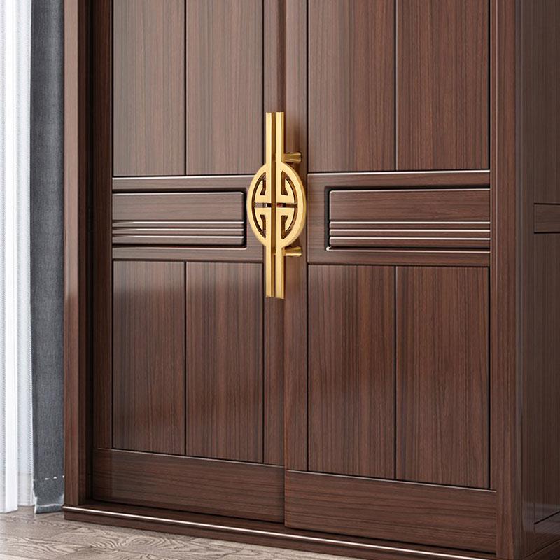 Semicircular Furniture Cabinet Pair Mounted Door Handles High-Grade Brass Pull Wardrobes Cabinets Standing Cabinet Doors