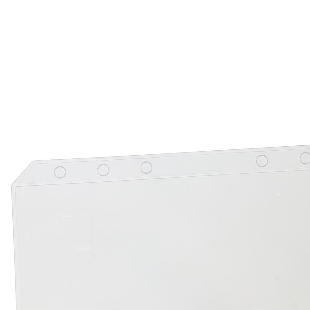 Loose Leaf PVC Zipper Transparent Folder Pouch Document Folder Binder Document File Organizer