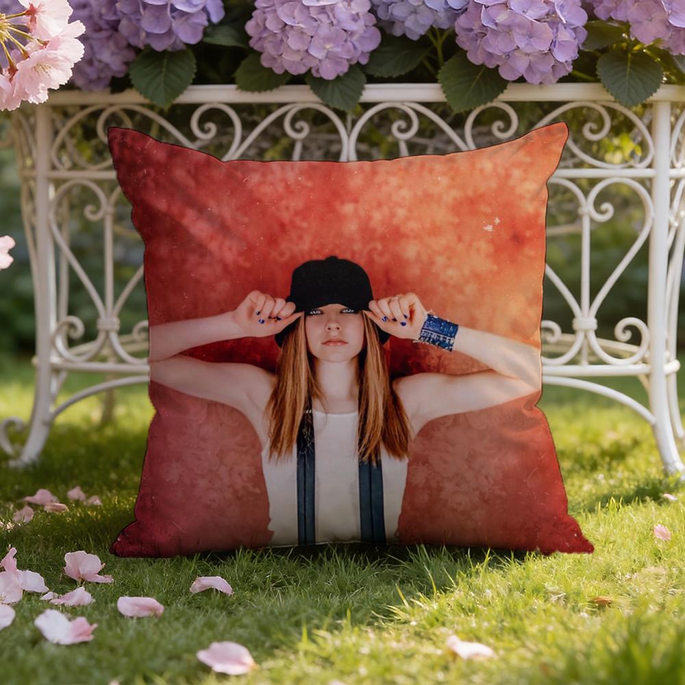 A-Avril R-Ramona Lavigne Cushion Cover Home & Car Dual-Scene Pillow Cover: Reversible for Premium Comfort