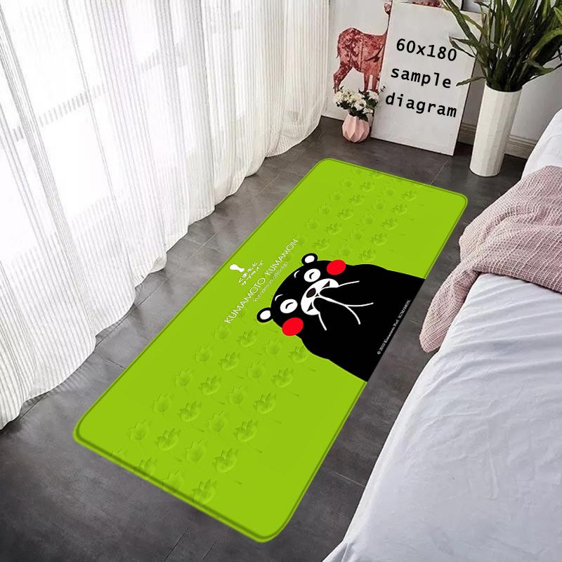 Interior Floor Mat Doormat Kawaii Kumamons Non-slip Foot Rug for Entryway Kitchen Carpet Bedroom Bedside Mats Home Decoration