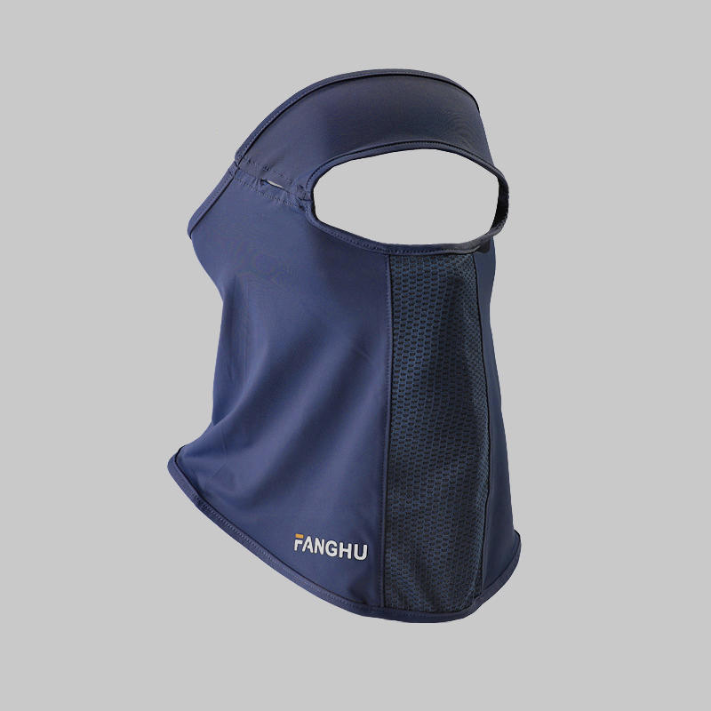 Facial Gini Summer Sports Cycling Scarves Mask Neck Protection Anti-uv  UPF50+ Ice Silk Sunscreen Mask Face Veil with Eyeglass Hole Solid Color