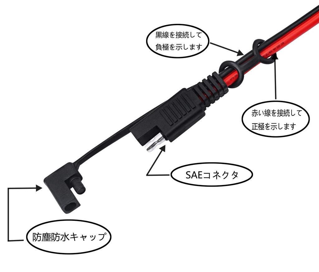 CERRXIAN Alligator Clip To SAE Connector Extension Cable, Alligator Clip Quick Disconnect Cable, Solar