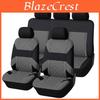 Set Huse Scaune Auto Poliester Universal Toate Sezoanele Cu Textură Plaid Pentru Vehicule de Familie