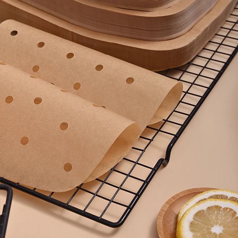 Disposable Square Air Fryer Silicone-Infused Baking Paper for Oil Absorption