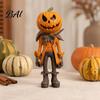 Waterproof Resin Craft for Showcase Halloween Pumpkin Man Figurine, Retro Gentleman Head Statue Reusable Festive Decorative Item Ornament, Spooky