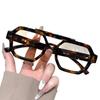 Polygonal double beam sunglasses men's new European and American high-end sunglasses UV-proof fashion sunglasses women
