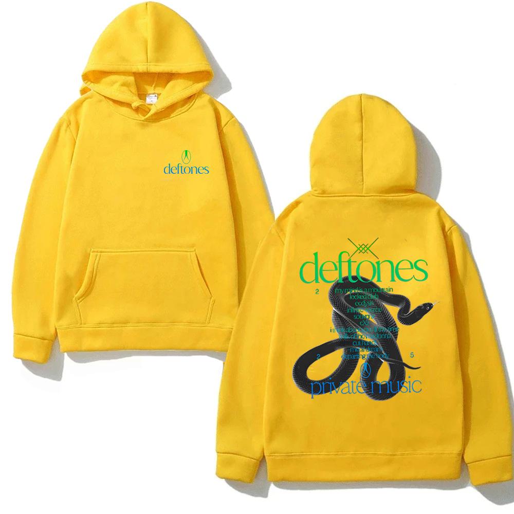 Private Music Tracklist HOODIE Deftones Singer's Same Style High Quality Harajuku Moletom with Hooded Fleece Comfortable Hoody