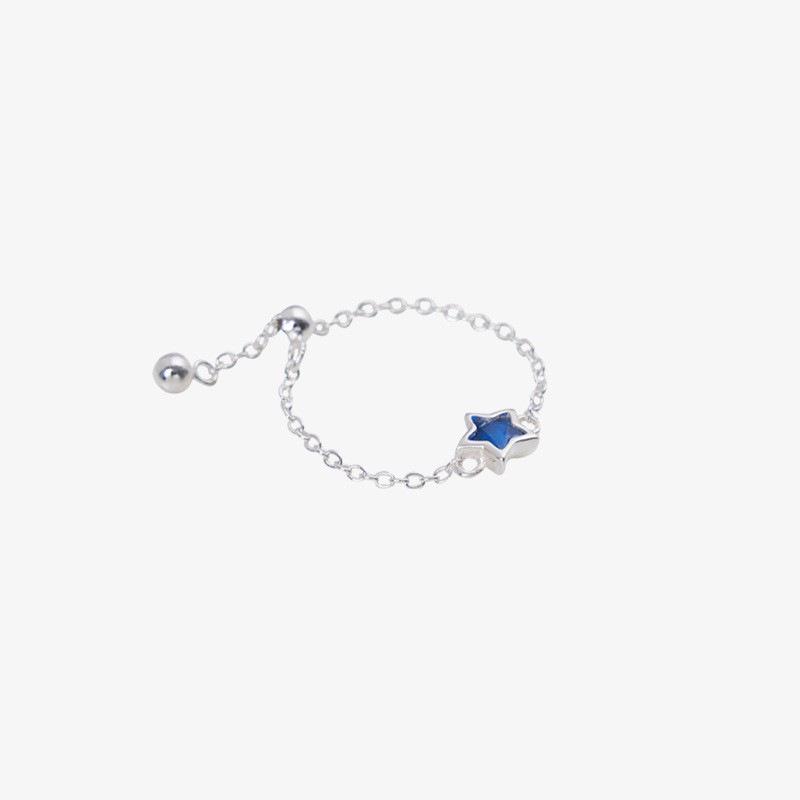 Geometric Layered Chain Ball Ring - Trendy Women's Statement Finger Accessory