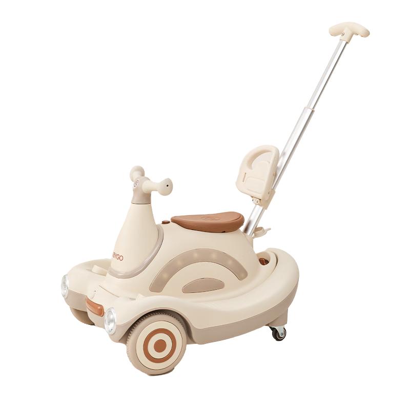 BG-BABYGO 4-in-1 Electric Snail Ride-On Push Car