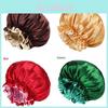 Satin Bonnet For Women Luxury Warm Satin Sleep Hat With No Brim For Winter Comfort