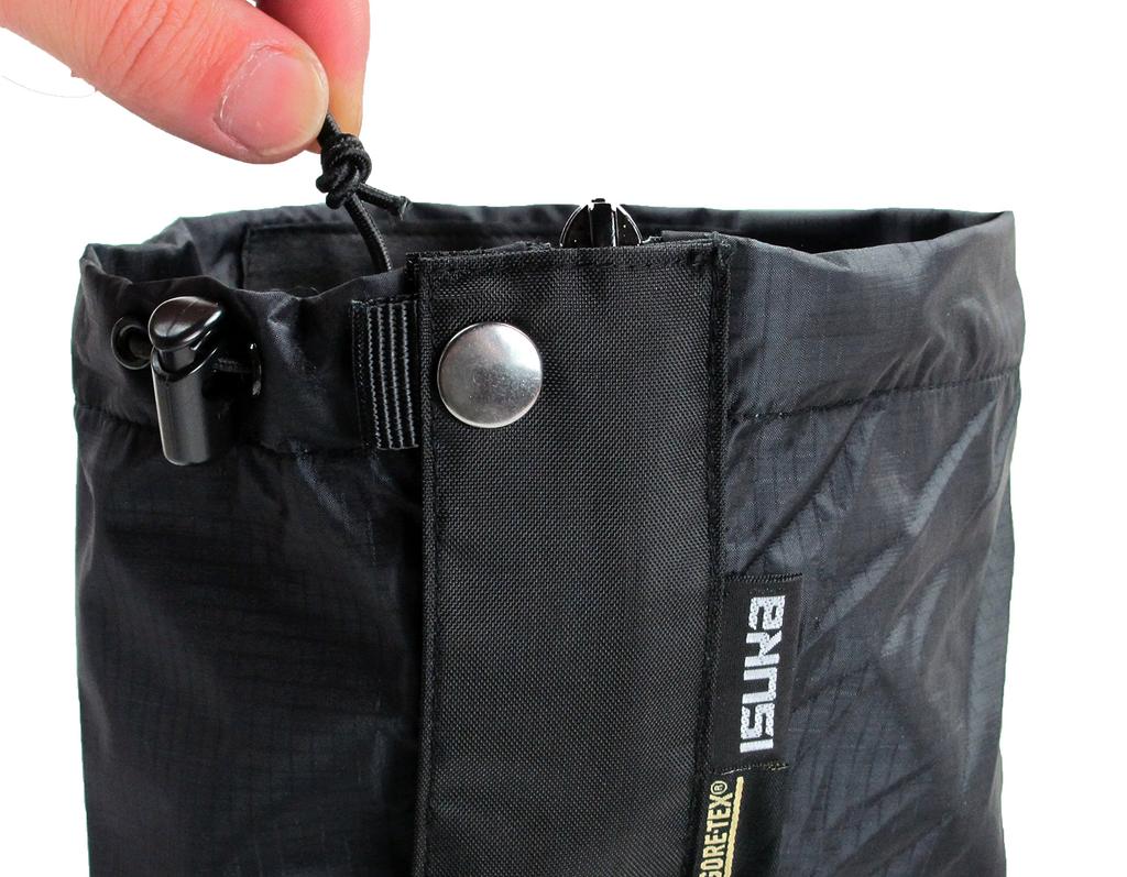 ISUKA Light Front 246401 Gore-Tex Spats, Zipper, Small, Black,