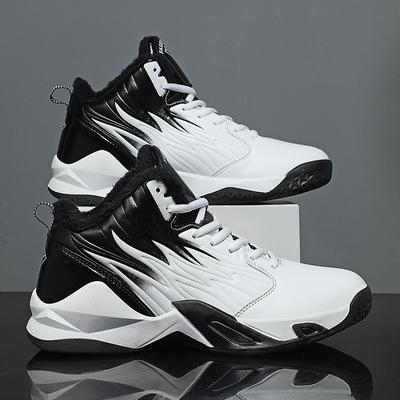 New Autumn and Winter Large Size Basketball Shoes, Shoes Cement Floor Actual Combat Casual Cotton Sneakers Non-slip Running Shoes