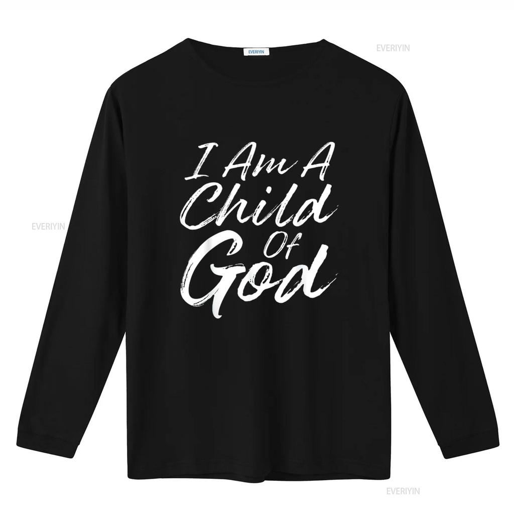 Womens I Am a Child Of God T Shirt Godly Christian Faith Black X Large vintage Washed fashion Stretched Comfortable Stylish