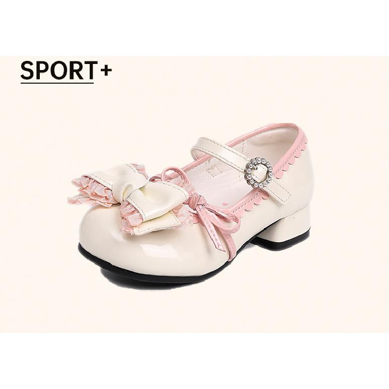 Girls Princess Shoes Small Leather Shoes Children's Shoes Soft Sole Fashion Little Girls Shoes Big Kids Lolita High Heels