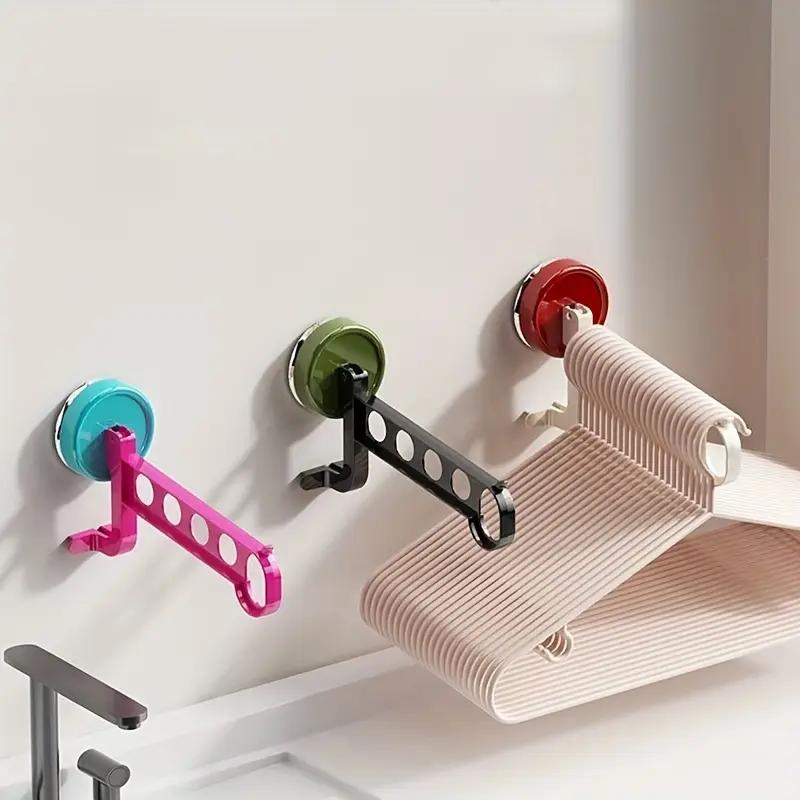 1KS 5otvorová přísavka Věšák na oblečení Úložný stojan Domácí Balkon Multifunkční Nástěnný stojan na sušení oblečení Úložný stojan