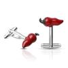 Korean Style Men's Shirt Cufflinks with Creative Red Chili Pepper and Small Red Chili Pepper Styles (P1028) Szrhkj181