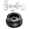 For GM Chevrolet Chevy Flaming River Ididit Jeep Cadillac Pontiac Steering Wheel Hub Adapter Patterns 5 & 6 Hole 70mm 2.75" PCD