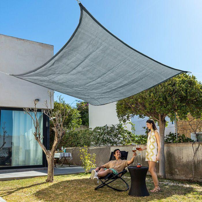 InnovaGoods Shazail Rectangular Shade Sail 2 X 3 M - Grey