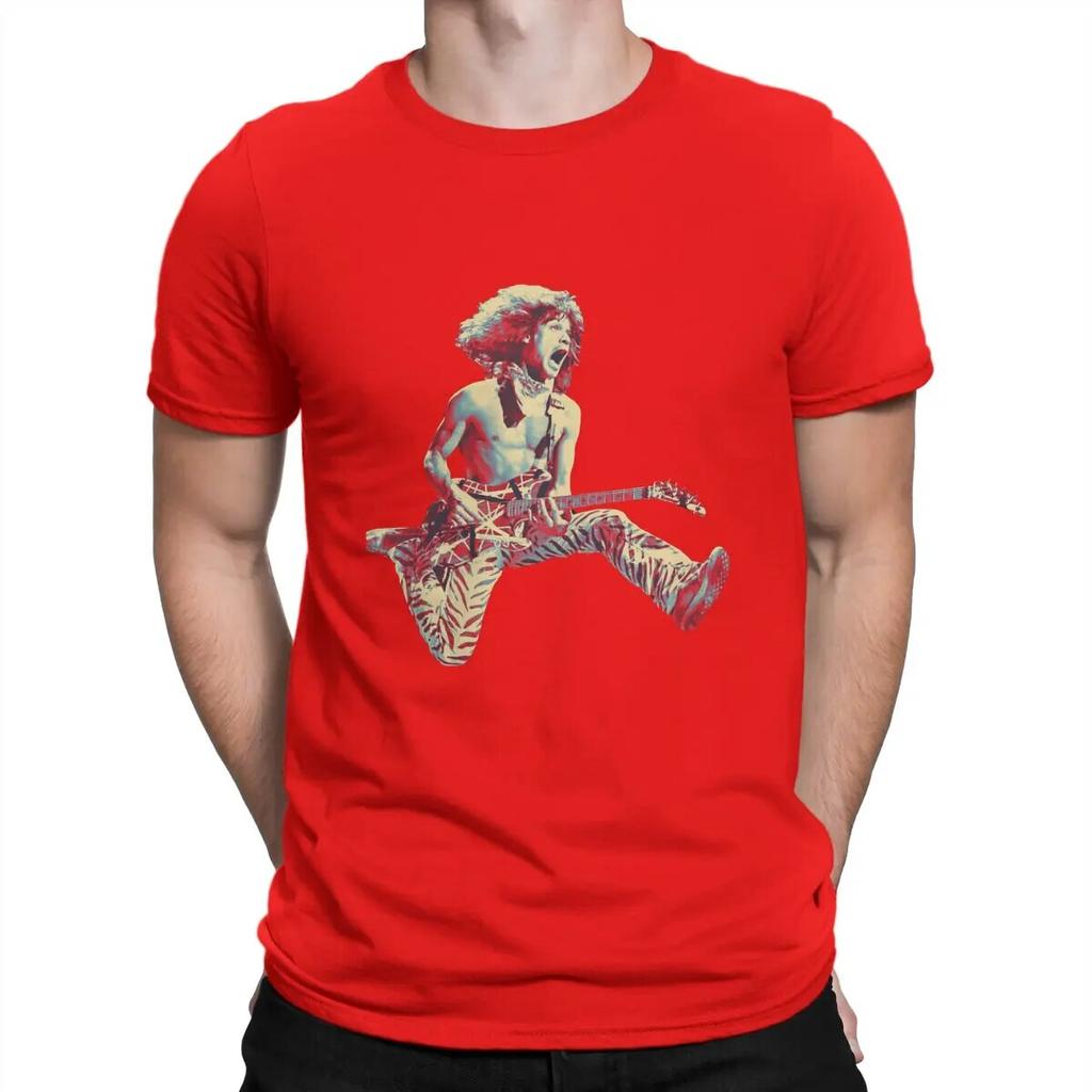 Beliebte Metal Rock Band T-Shirts für Unisex Baumwolle Mode für Unisex T-Shirts O-Ausschnitt Van Halen T-Shirt Kurzarm Kleidung Sommer