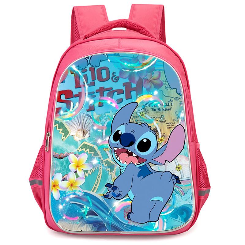 Stitch Peripheral Anime Backpack Men'S And Women'S School Bags