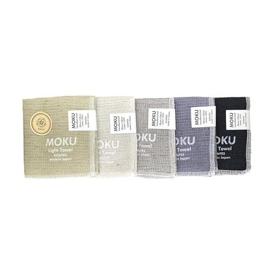 RIQRI MOKU Handkerchiefs - 5-Piece Set, Gradient Colors, Thin, Quick-Drying, Gift, Present, Souvenir (Earth) - Ultra-fine Fiber, 100% Cotton, Soft