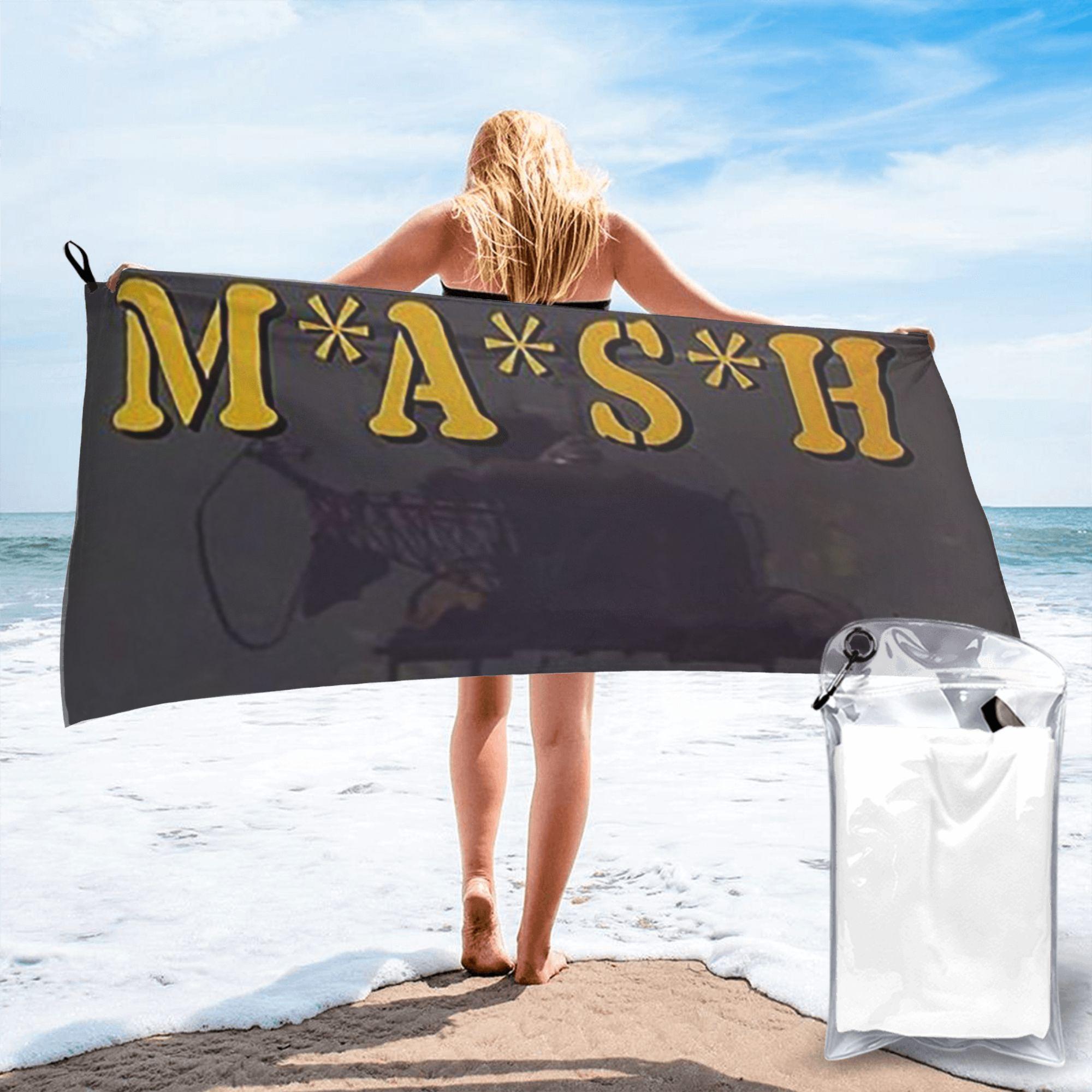 

Mash 4077 4077th Hawkeye Kinger Alan Alda War Beach Towel Soft Microfiber Quick Dry Absorbent Quick Towels For Bath W30*H60(CM)
