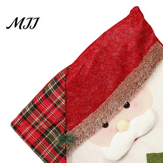 Decorative Chair Slipcovers for Hotels Christmas Dining Cover, Washable Seat Protector, Santa Snowman Covers Leisure Chairs Deer Slipcover Home