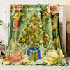 Traumhaftes Weihnachts-Flanell-Dünndecke Schlafzimmerdecke, Wohnzimmer, Sofadecke, Studentenbüro Nickerchen, Campingausflug, Kindergeschenk