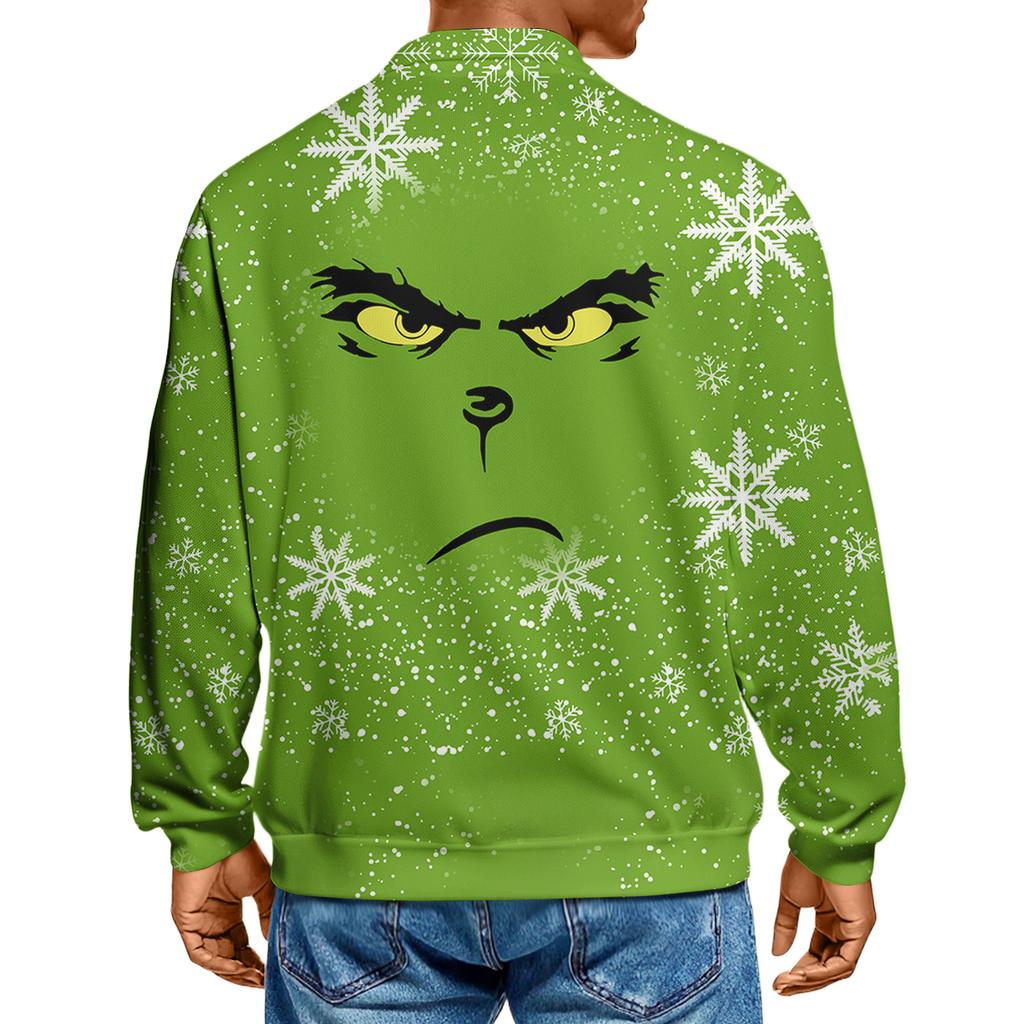 Men's Casual Collared Long-Sleeve Knit Base Layer Top