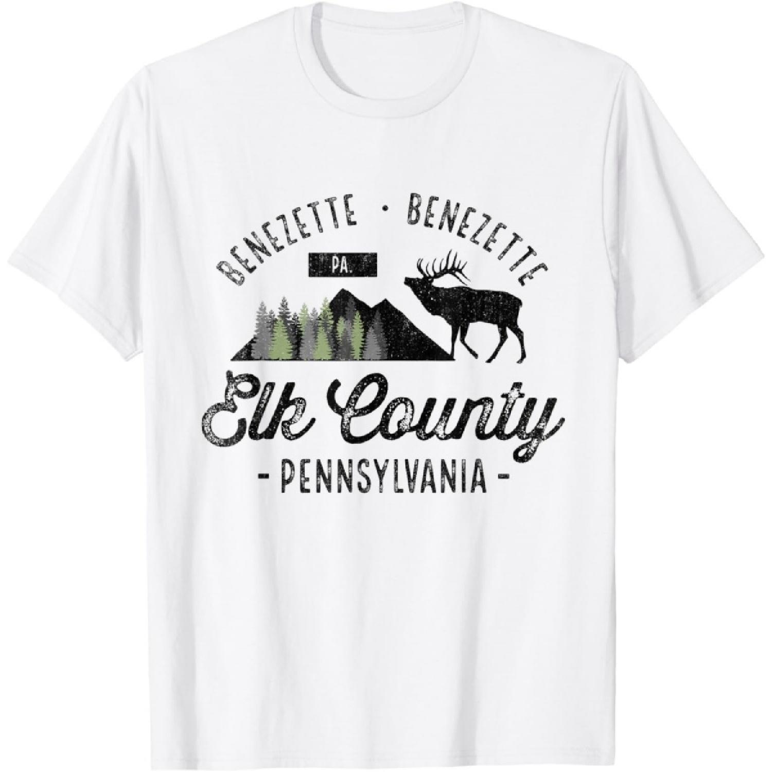 Elk County Benezette Deer Pennsylvania Elk County T-Shirt XXXXXL белый