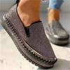 New Water-diamond Thick-soled Loafers with One-foot Lazy Shoes