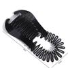Schwarzbraune Haare Aufsteller Kralle Flexibles Kopfschmuck Elastik Haarkamm Bananen Haarspangen Clip