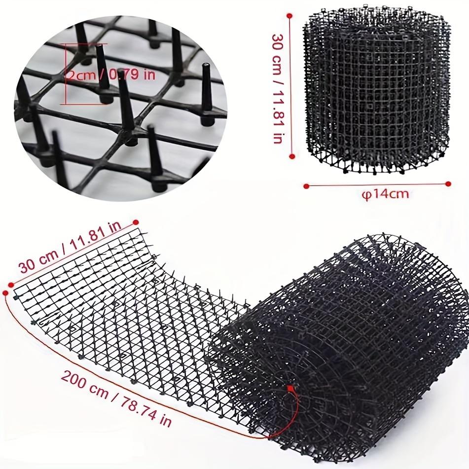 

1 шт. отпугиватель кошек, коврик для отпугивания кошек, отпугиватель собак, сетка от кошек, коврик против рытья для балконов и подоконников, декор для двора и улицы 200cm*30cm чёрный