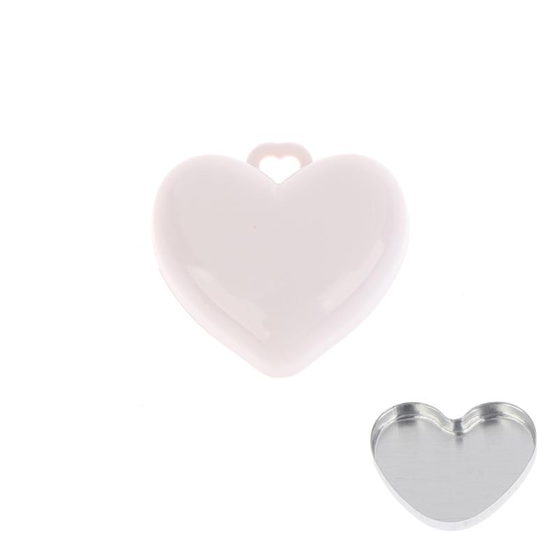 1Pcs Heart Shape Mini Empty Blush Powder Box Eye Shadow Container With Mirror And Aluminum Pan Key Chain Lipstick Case Packaging