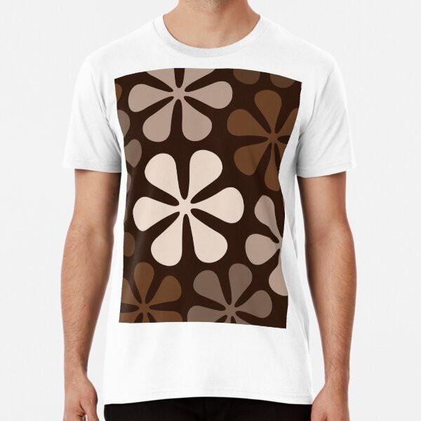 

Abstract Flowers Browns and Creams S to 5XL Made in the AU/USA T-Shirt 4XL