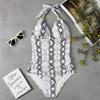 One Piece Badedrakt Solid Badedrakt Halter Bodysuit Push Up Badedrakt Monokini Beachwear Plus Size Badetøy Tankini
