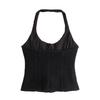 Autumn/Winter Spicy Girl Faux Fur Halter Neck Camisole