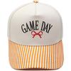 GAME DAY Bow Embroidery Color Matching Truck Hat Race Day Ladies Support Shade Dad Hat