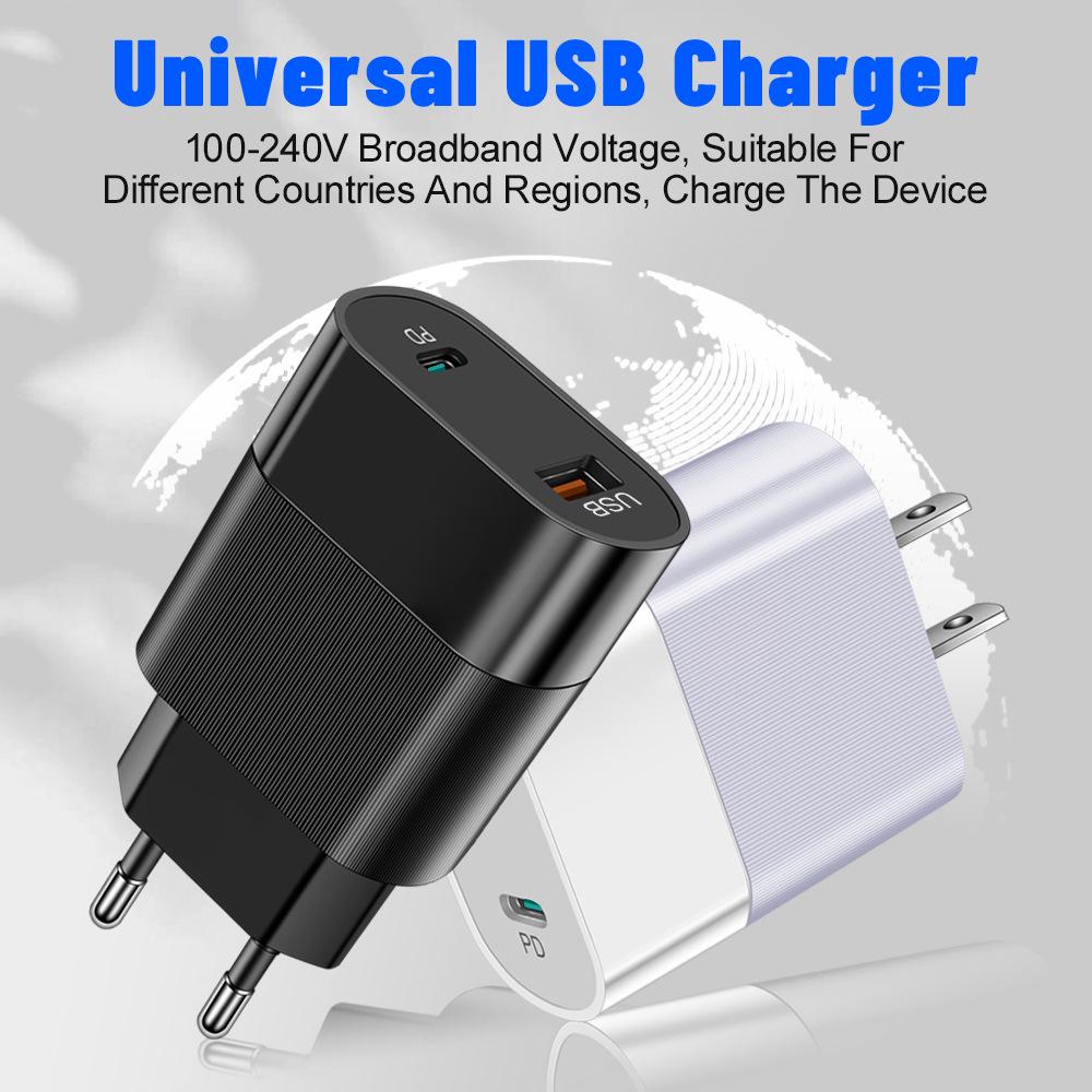 2.4A Dual USB 2-Port Charger for US/EU/KR/UK - Mobile Travel Adapter