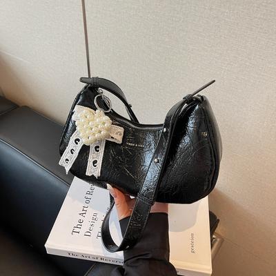 Niche Texture Underarm Bag Women's Summer New Simple Baguette Bag Shoulder Bag Commuter Messenger Bag