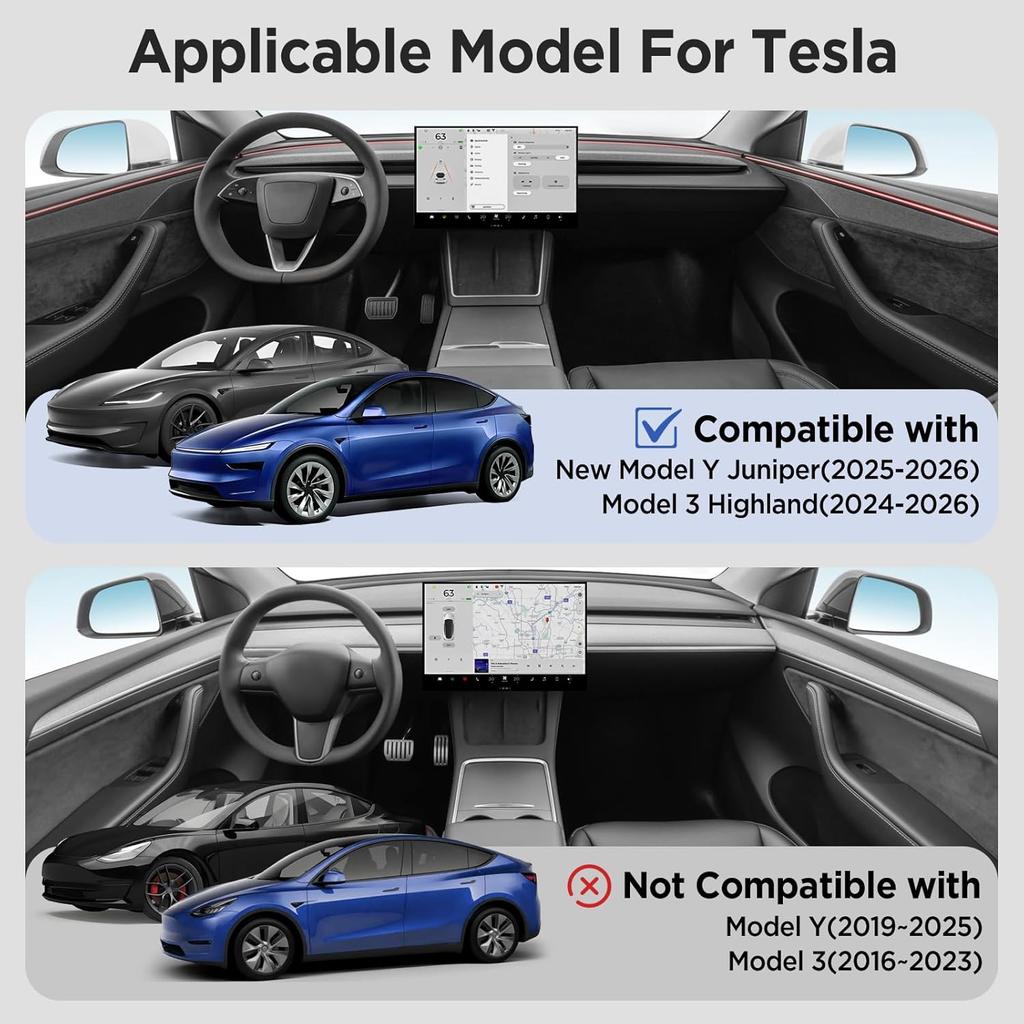 Center Console Organizer Tray For Tesla Model Y Juniper Accessories 2025 2026/For Tesla Model 3 Highland Accessories 2024 2025 2026 [Slide