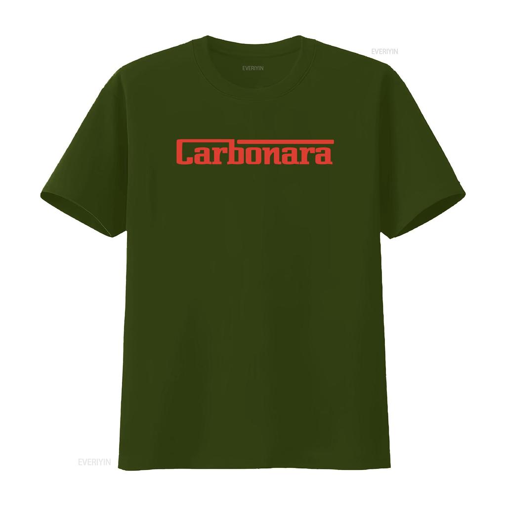 Carbonara T Shirt Pasta Spaghetti Foodie Funny Food  vintage Washed Stylish Stretched streetwear Versatile homme graphic Casual