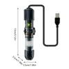 Aquarium Heater 10W Submersible Thermostat Desk Aquarium USB Heater For Koi Turtle Hermit Crab Living Room Bedroom Study Room