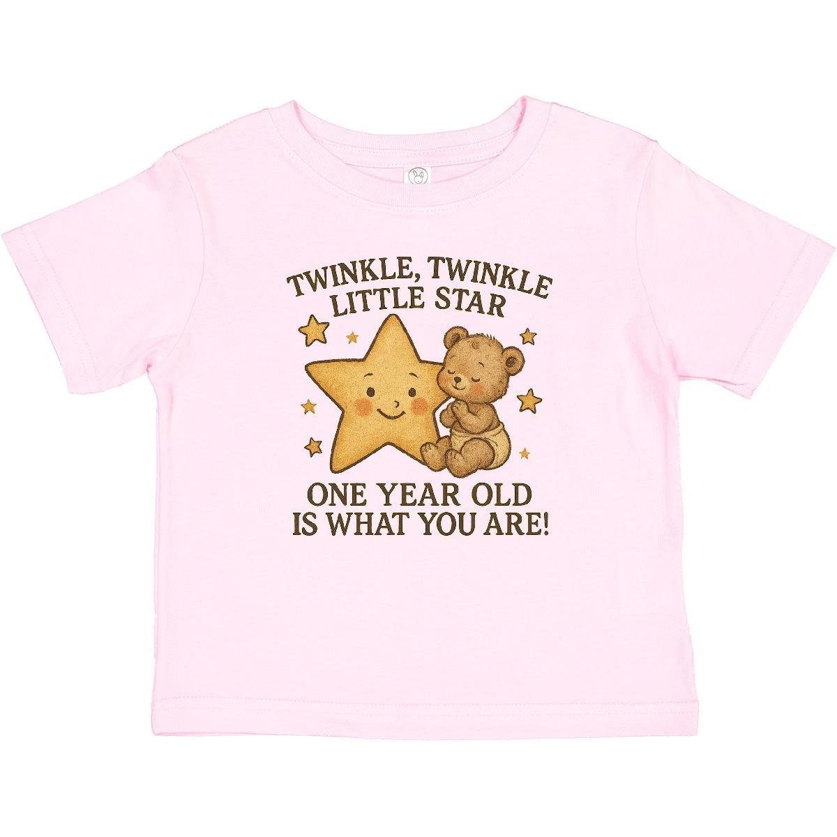 Inktastic Twinkle Twinkle Little Star One Year Old Birthday Baby T-Shirt Infant 160