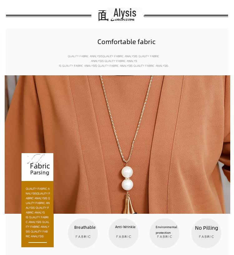 2021 Nadměrná velikost Jednobarevná Třídílná Sada: Zeštíhlující a břicho zakrývající ležérní módní outfit pro ženy