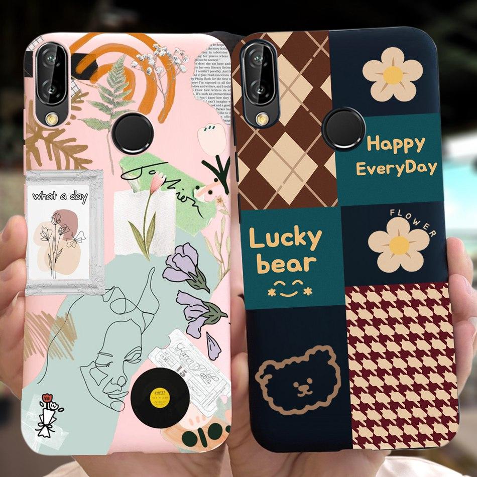 For Huawei P20 Lite Case Nova 3e ANE-LX1 ANE-LX2 Cute Cartoon Candy Color Silicone Phone Cases For Huawei P20lite Soft TPU Cover