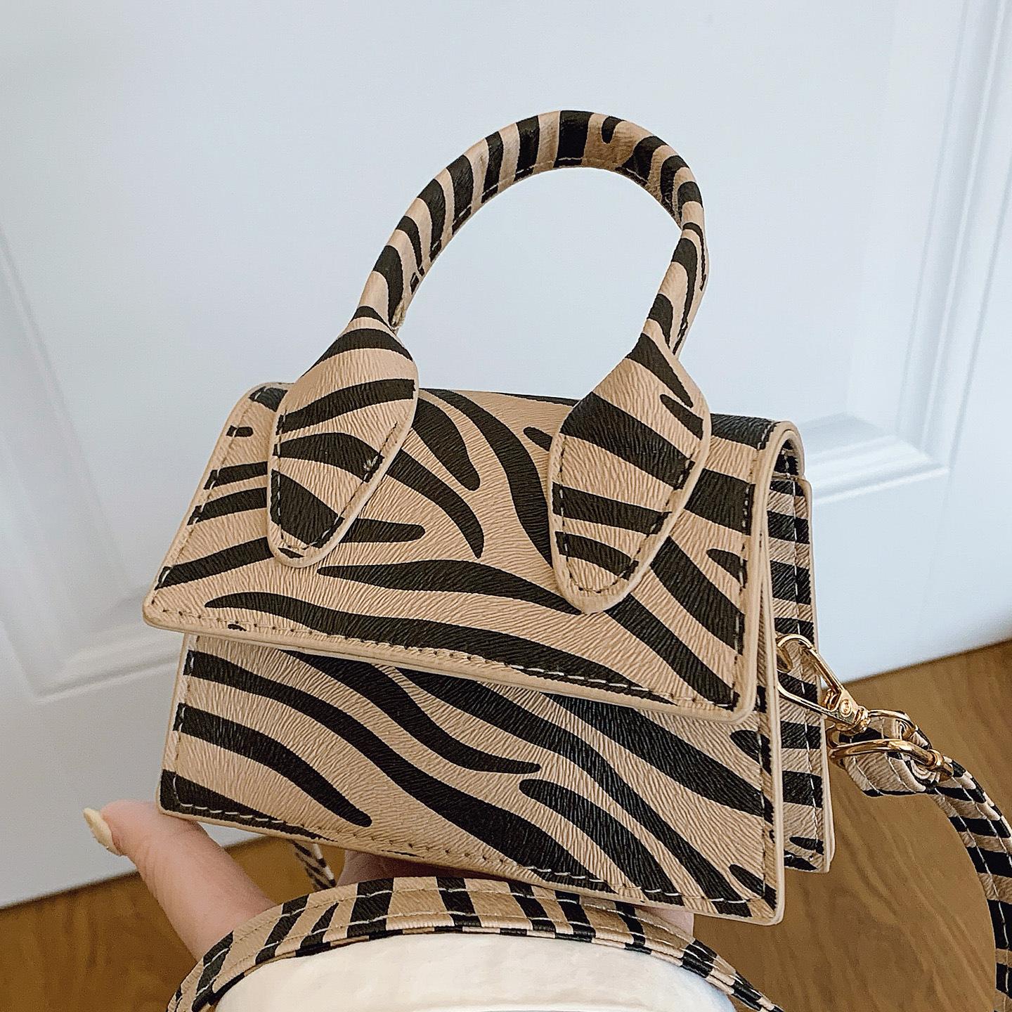 

Сумка серии «Зебра» 2025 новая модная женская сумка через плечо трендовая сумка-мессенджер сумка-багет под мышкой хаки